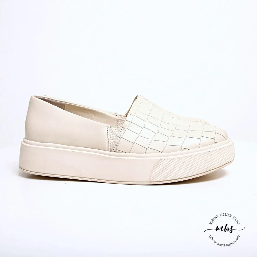 Vince Camuto Abbinna Leather‎ Platform Slip Ons